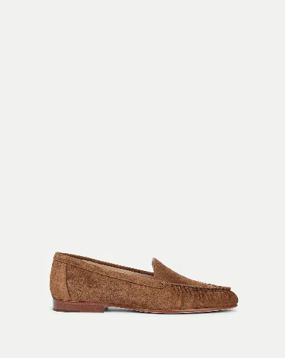 Veronica Beard Prilla Suede Loafer In Brown