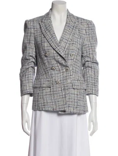 Pre-owned Veronica Beard Printed Blazer In Blue