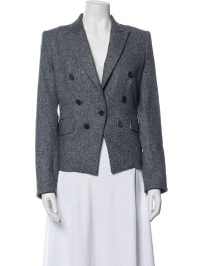 Pre-owned Veronica Beard Printed Blazer In Blue