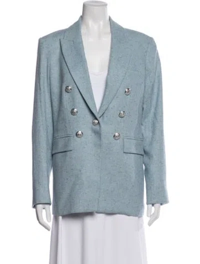 Pre-owned Veronica Beard Printed Blazer In Blue