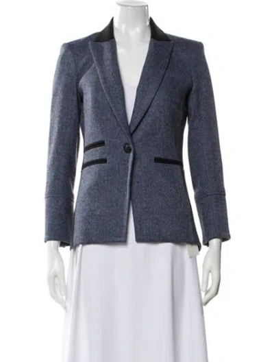 Pre-owned Veronica Beard Printed Blazer In Gray