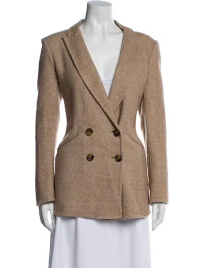 Pre-owned Veronica Beard Printed Blazer In Neutral