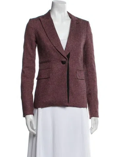 Pre-owned Veronica Beard Printed Blazer In Pink