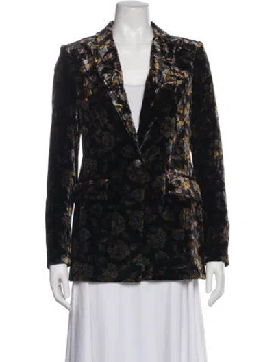 Pre-owned Veronica Beard Printed Blazer W/ Tags In Black