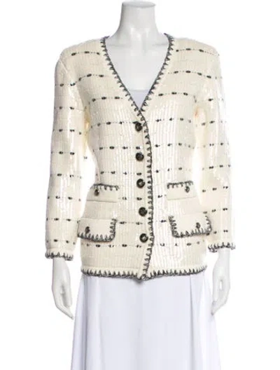 Pre-owned Veronica Beard Printed Blazer W/ Tags In Neutral
