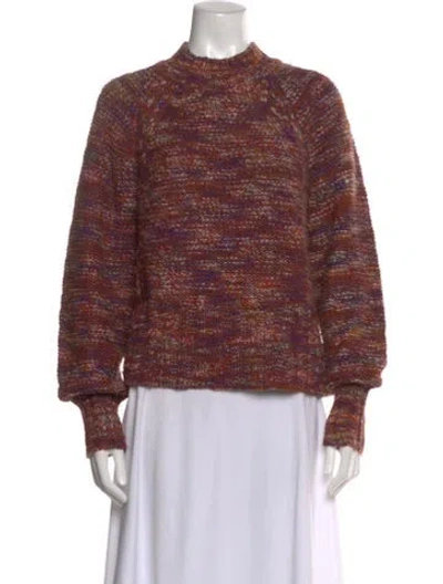 Pre-owned Veronica Beard Printed Crew Neck Sweater In Multi