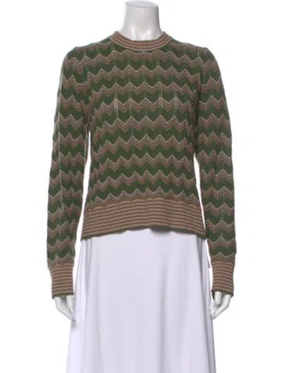 Pre-owned Veronica Beard Printed Crew Neck Sweater In Multi