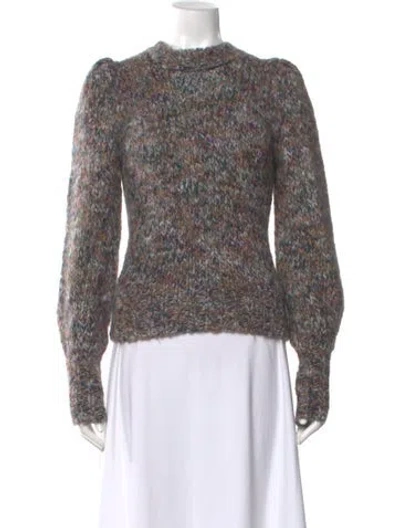 Pre-owned Veronica Beard Printed Crew Neck Sweater In Neutral