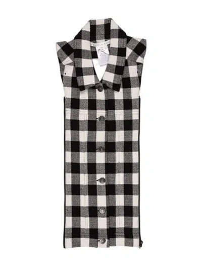 Pre-owned Veronica Beard Printed Dickey In Black