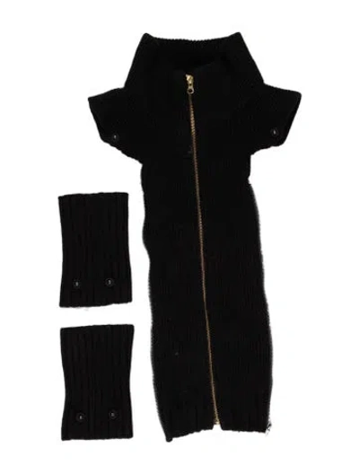 Pre-owned Veronica Beard Printed Dickey In Black