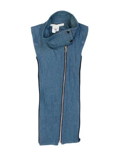 Pre-owned Veronica Beard Printed Dickey In Blue
