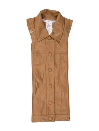 Pre-owned Veronica Beard Printed Dickey In Brown