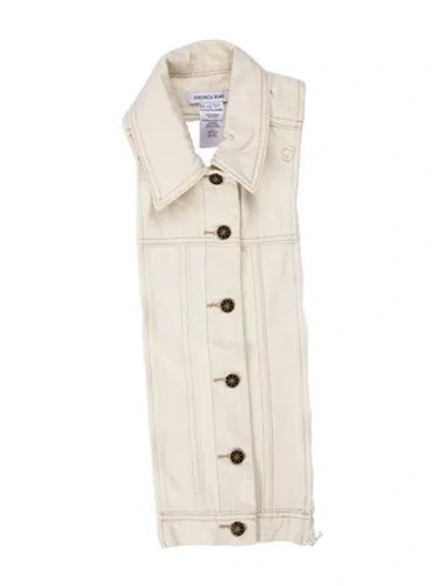 Pre-owned Veronica Beard Printed Dickey In Neutral
