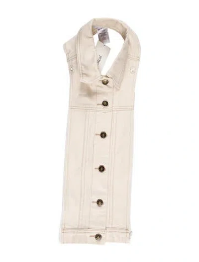 Pre-owned Veronica Beard Printed Dickey In Neutral