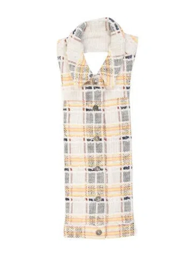Pre-owned Veronica Beard Printed Dickey In Neutral