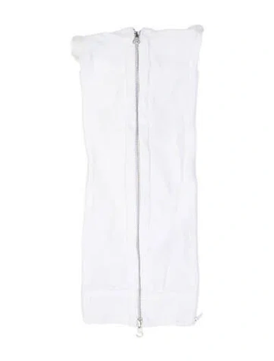 Pre-owned Veronica Beard Printed Dickey In White