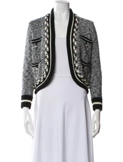 Pre-owned Veronica Beard Printed Evening Jacket In Blue