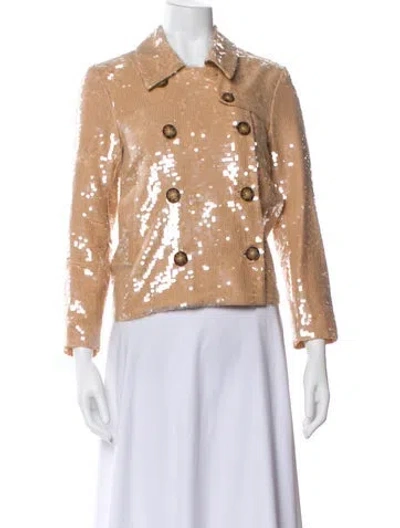 Pre-owned Veronica Beard Printed Evening Jacket In Neutral