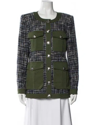 Pre-owned Veronica Beard Printed Jacket In Blue
