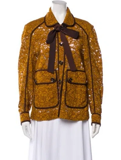 Pre-owned Veronica Beard Printed Jacket In Brown