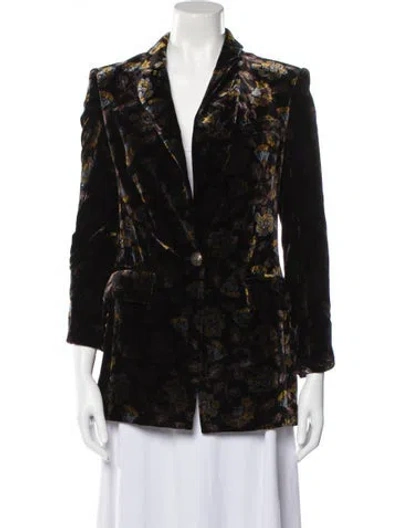 Pre-owned Veronica Beard Printed Jacket W/ Tags In Black