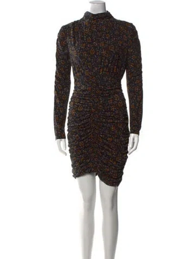 Pre-owned Veronica Beard Printed Knee-length Dress In Black