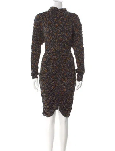 Pre-owned Veronica Beard Printed Knee-length Dress In Blue