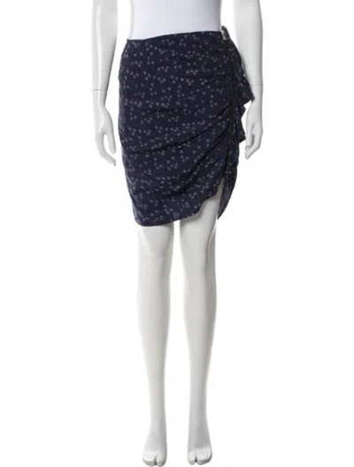Pre-owned Veronica Beard Printed Knee-length Skirt In Blue