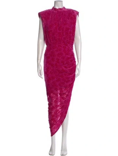 Pre-owned Veronica Beard Printed Long Dress In Pink
