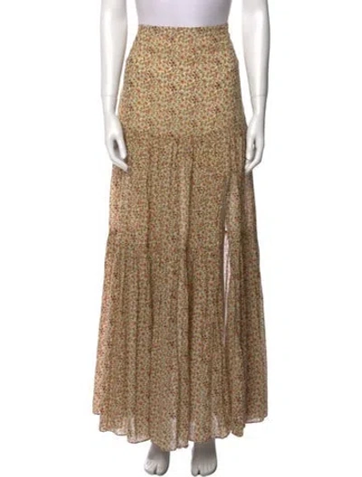 Pre-owned Veronica Beard Printed Long Skirt In Neutral
