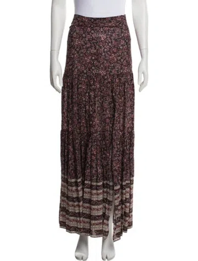 Pre-owned Veronica Beard Printed Long Skirt W/ Tags In Brown