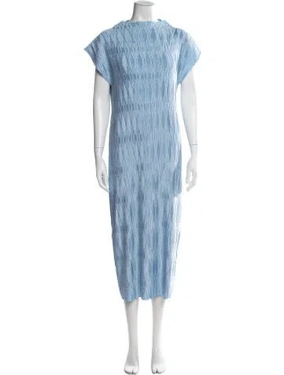 Pre-owned Veronica Beard Printed Midi Length Dress In Blue