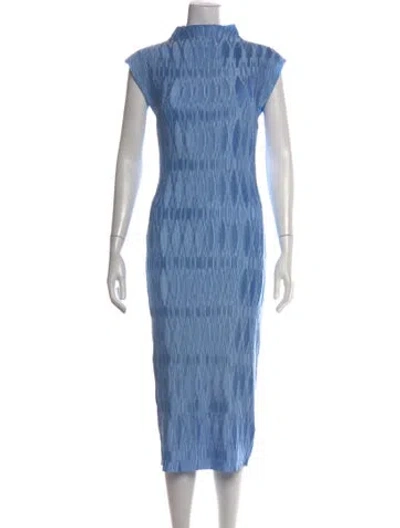 Pre-owned Veronica Beard Printed Midi Length Dress W/ Tags In Blue