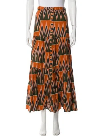 Pre-owned Veronica Beard Printed Midi Length Skirt In Multi