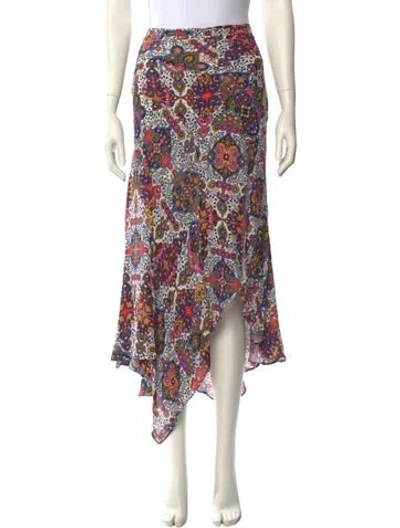 Pre-owned Veronica Beard Printed Midi Length Skirt In Multi