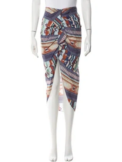 Pre-owned Veronica Beard Printed Midi Length Skirt In Multi