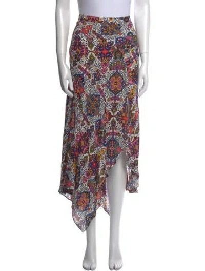 Pre-owned Veronica Beard Printed Midi Length Skirt In Neutral