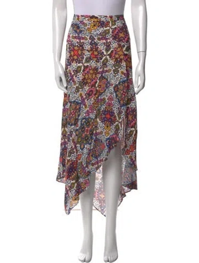 Pre-owned Veronica Beard Printed Midi Length Skirt In Neutral