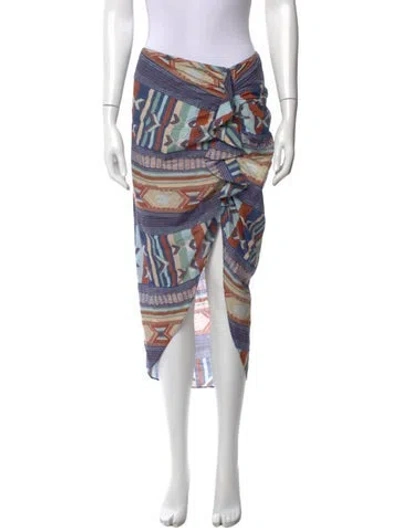 Pre-owned Veronica Beard Printed Midi Length Skirt W/ Tags In Multi