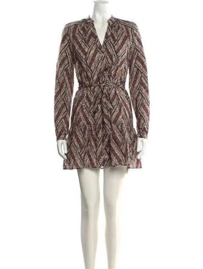 Pre-owned Veronica Beard Printed Mini Dress