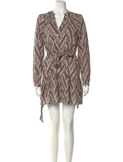 Pre-owned Veronica Beard Printed Mini Dress
