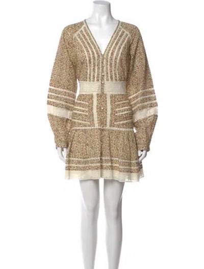 Pre-owned Veronica Beard Printed Mini Dress