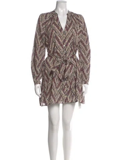 Pre-owned Veronica Beard Printed Mini Dress