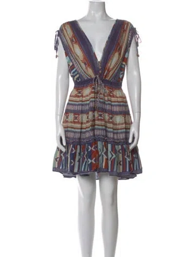 Pre-owned Veronica Beard Printed Mini Dress