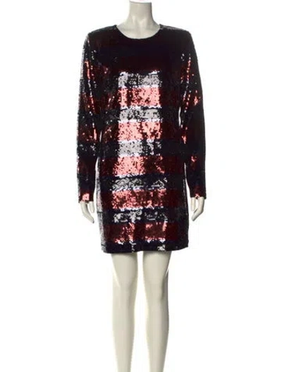 Pre-owned Veronica Beard Printed Mini Dress In Blue