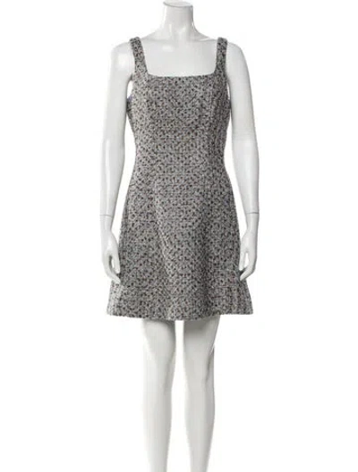 Pre-owned Veronica Beard Printed Mini Dress In Blue