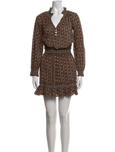 Pre-owned Veronica Beard Printed Mini Dress In Multi