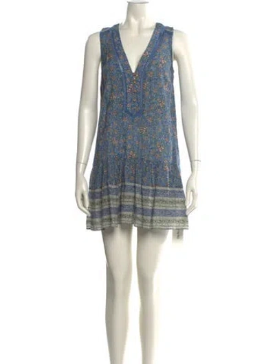 Pre-owned Veronica Beard Printed Mini Dress In Multi