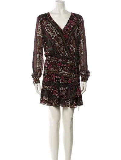 Pre-owned Veronica Beard Printed Mini Dress In Multi