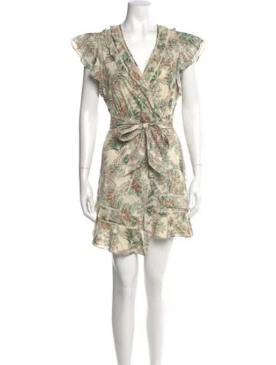 Pre-owned Veronica Beard Printed Mini Dress In Multi
